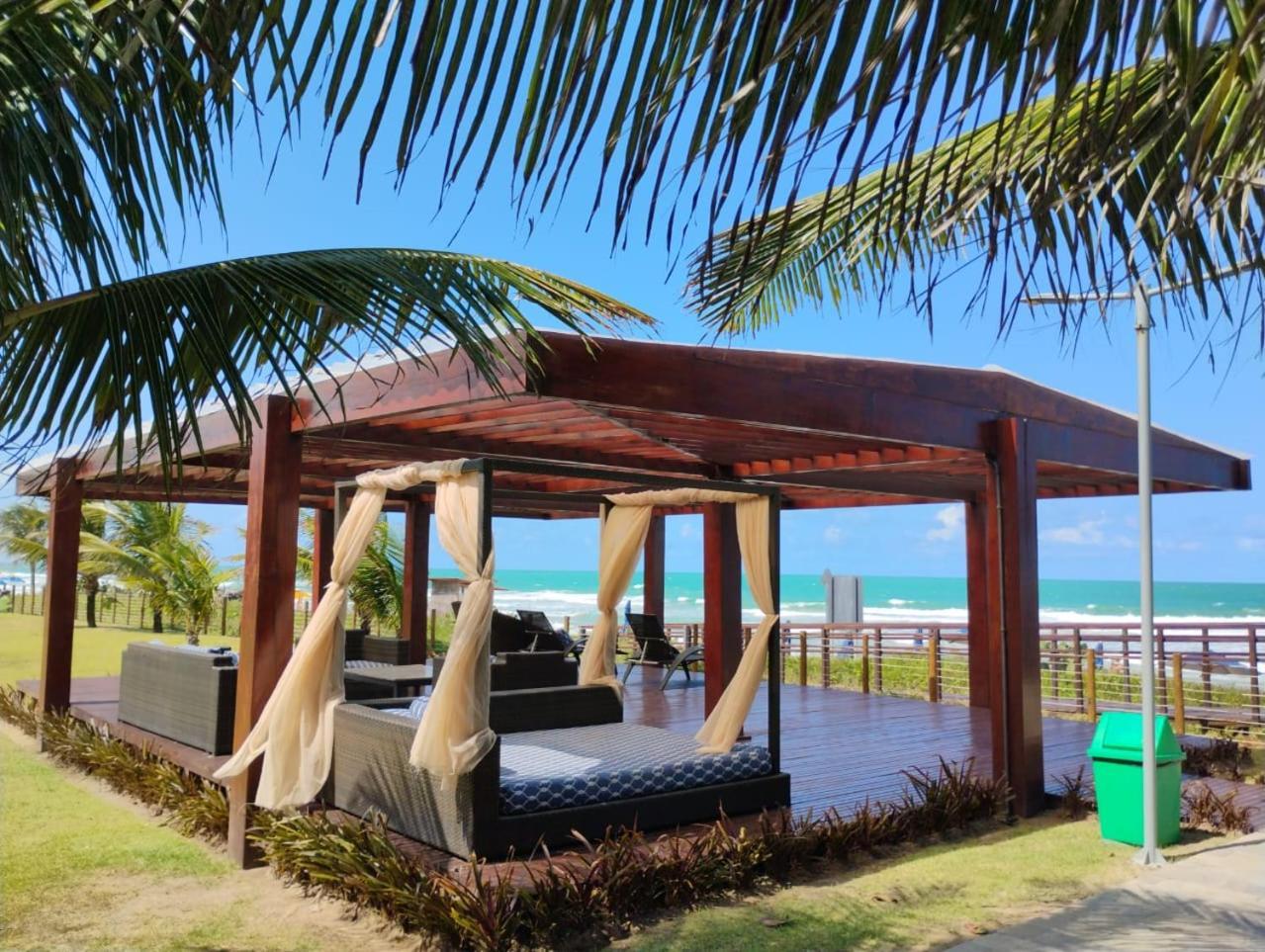 Flat Beira Mar Cupe Beach Living - Porto De Galinhas Ngoại thất bức ảnh